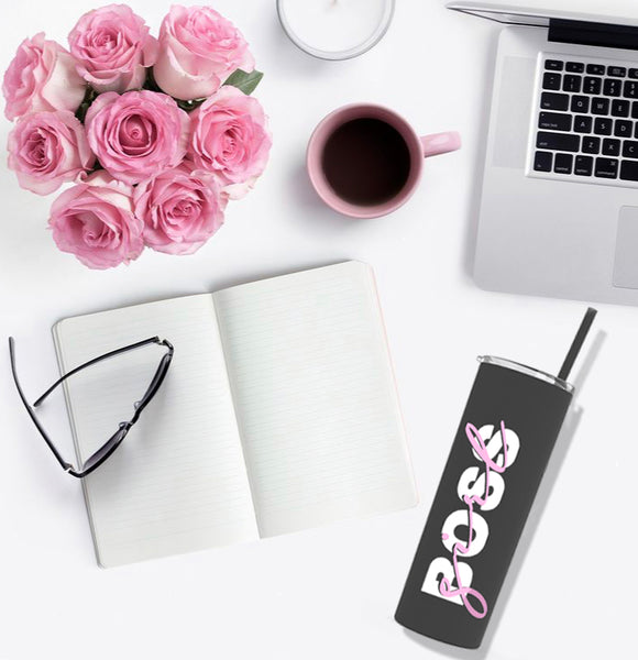 "Girl Boss" Skinny Tumbler