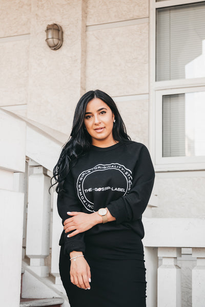 "The Gossip Label" Classic Crewneck Sweater