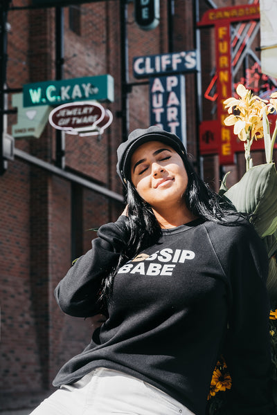 The "GOSSIP BABE LIP" Classic Crewneck Sweater