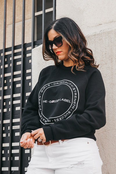 "The Gossip Label" Classic Crewneck Sweater