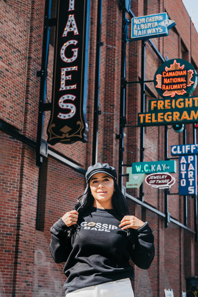 The "GOSSIP BABE LIP" Classic Crewneck Sweater