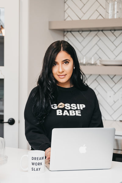 The "GOSSIP BABE LIP" Classic Crewneck Sweater