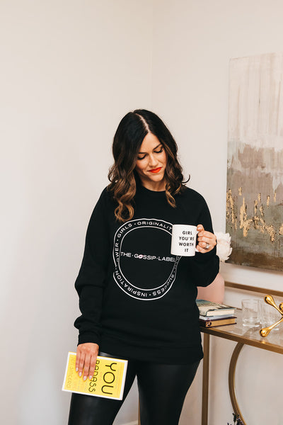"The Gossip Label" Classic Crewneck Sweater