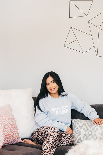The "GOSSIP BABE" Classic Crewneck Sweater