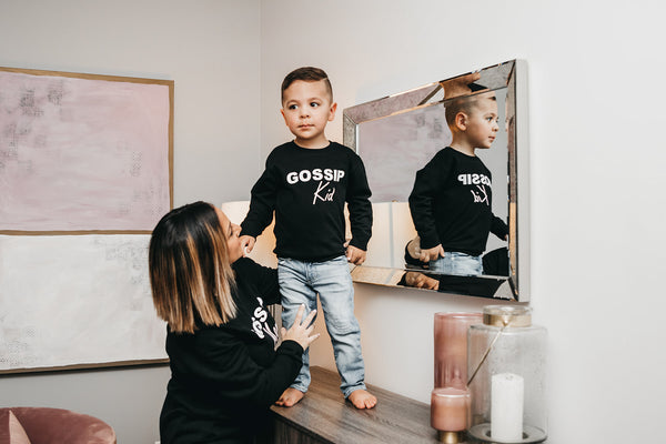 "Gossip Kid" Crewneck Sweater | Mother's Day Edition