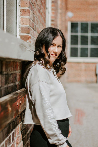 The "Gossip Signature" Crop Hoodie