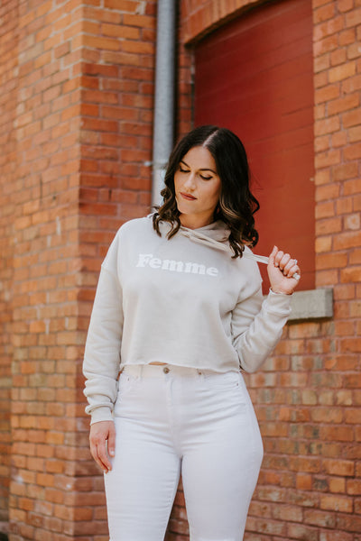 The "Femme" Cropped Hoodie