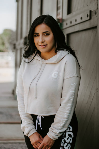 The "Gossip Signature" Crop Hoodie