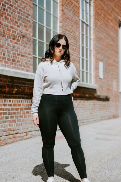 The "Gossip Signature" Crop Hoodie