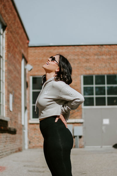 The "Gossip Signature" Crop Hoodie