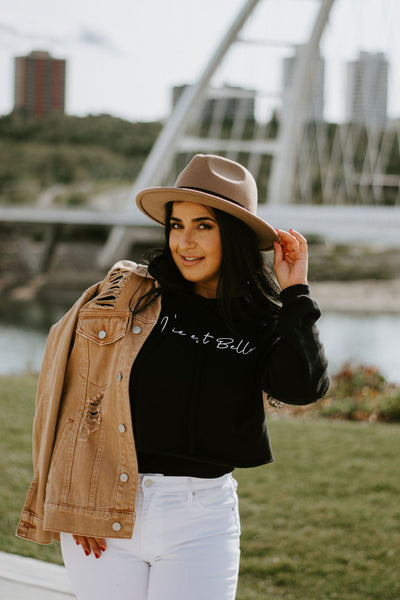 The "La Vie Est Belle" Crop Hoodie