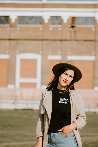 The "Women Empower Women" Semi Cropped Sweater