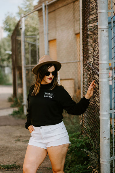 The "Women Empower Women" Semi Cropped Sweater