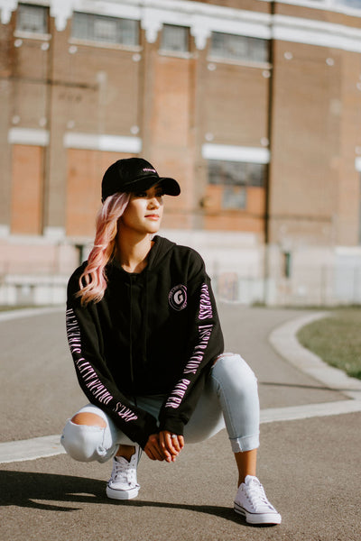 The "Gossip Signature" Crop Hoodie