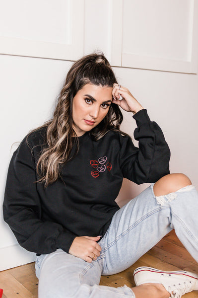 The “Affirmation Hearts” Crewneck