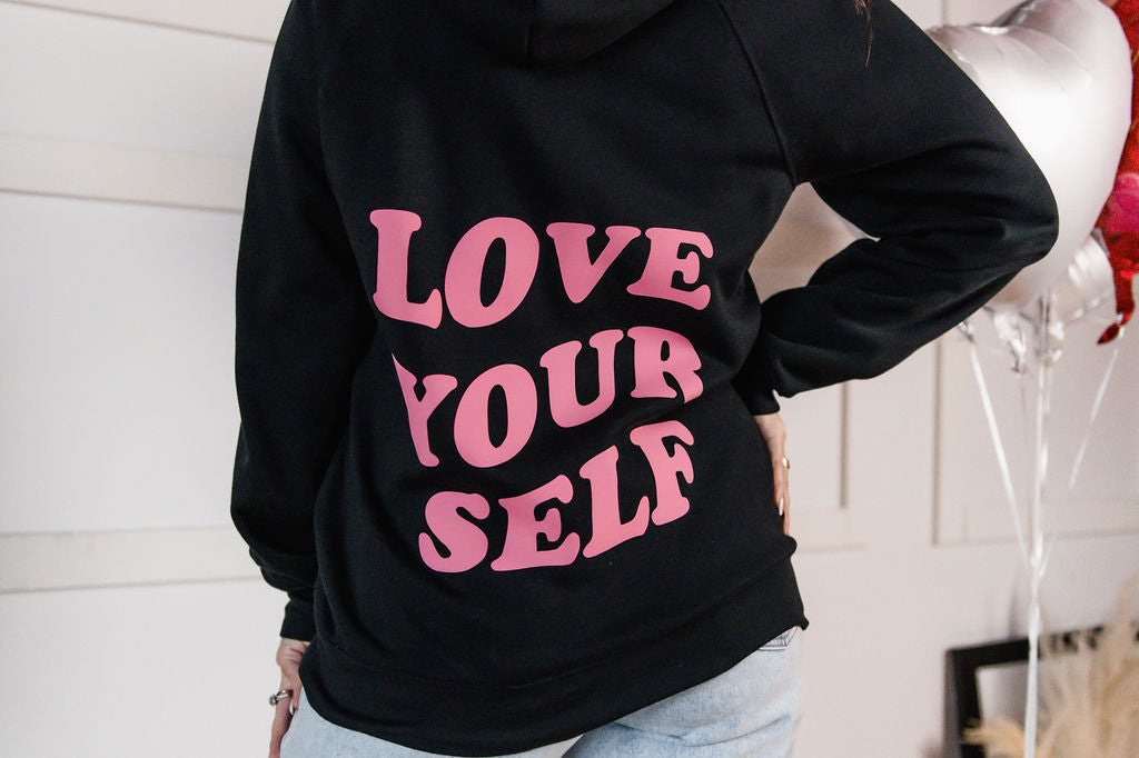 The “Love Yourself” Crossover Hoodie – The Gossip Label