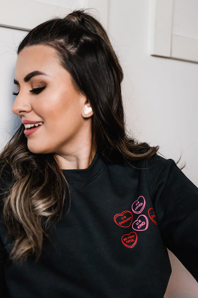 The “Affirmation Hearts” Crewneck