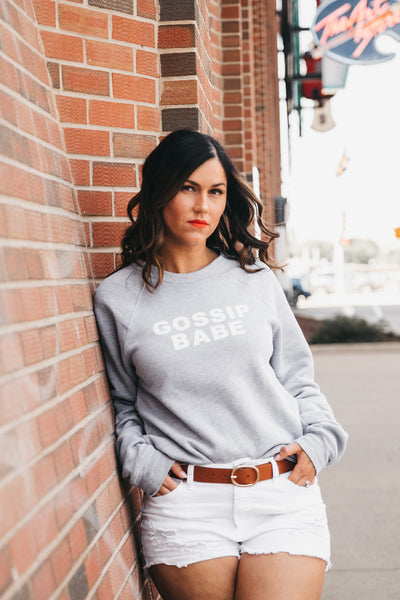 The "GOSSIP BABE" Classic Crewneck Sweater