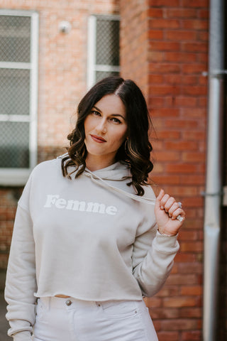 The "Femme" Cropped Hoodie